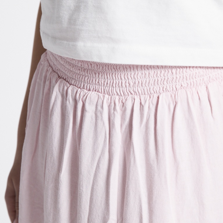 Linen blend maxi skirt "Luciana"  Pink